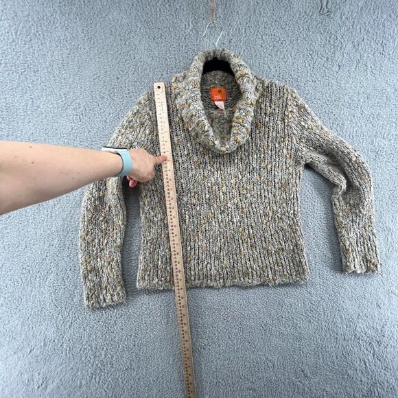 Hearts of Palm Cowl Neck Sweater Size Medium Alpaca Mohair Blend - Picture 7 of 10